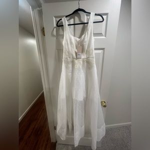 Keepsake White Polka Dot Dress